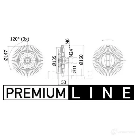 Радиатор охлаждения двигателя MAHLE ORIGINAL CR 2197 000P IT3 C9M 1437574589 - Изображение 1