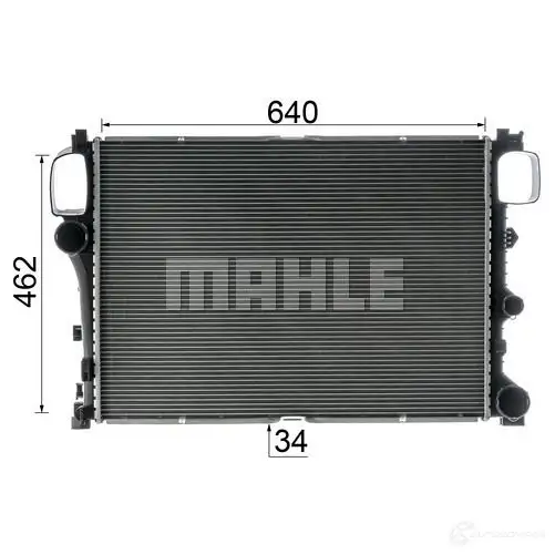Радиатор охлаждения двигателя MAHLE ORIGINAL CR 1720 000P KU63 5C 1437635559 изображение 4