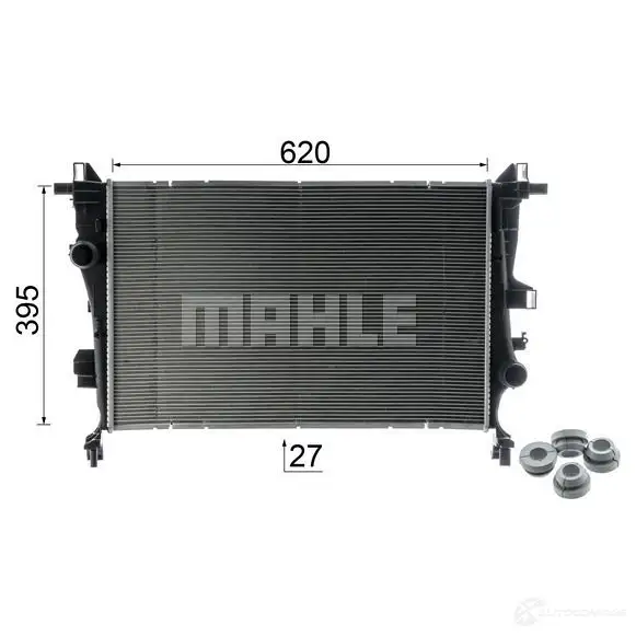 Радиатор охлаждения двигателя MAHLE ORIGINAL JLIQ 19M CR 1587 000P 1437635562 изображение 4