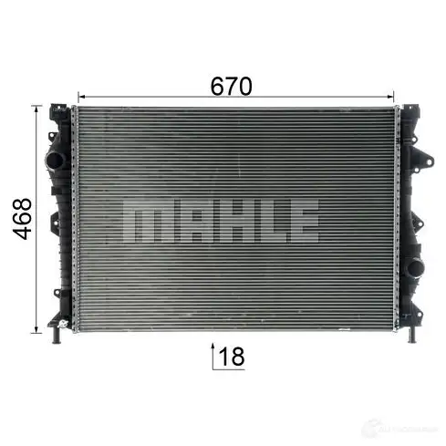 Радиатор охлаждения двигателя MAHLE ORIGINAL 1437584258 RPW GDF CR 953 000P изображение 4