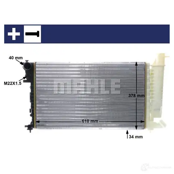 Радиатор охлаждения двигателя MAHLE ORIGINAL 1437584453 SEL6P 7X CR 497 000S изображение 9