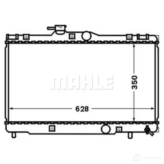 Радиатор охлаждения двигателя MAHLE ORIGINAL SU7 UB6 1437584214 CR 1525 000S изображение 5