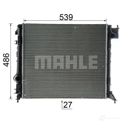 Радиатор охлаждения двигателя MAHLE ORIGINAL CR 1967 000P 6ND BQYZ 1437635822 изображение 4