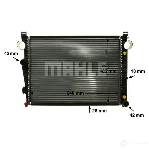 Радиатор охлаждения двигателя MAHLE ORIGINAL CR 2208 000P RS5C N 1437575227 изображение 6