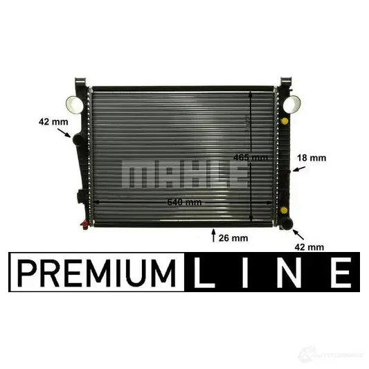 Радиатор охлаждения двигателя MAHLE ORIGINAL CR 2208 000P RS5C N 1437575227 изображение 7