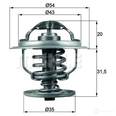 Термостат MAHLE ORIGINAL 2360459 TX 109 87D YZ8Z4 706 00219 изображение 4