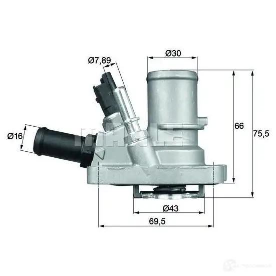 Термостат MAHLE ORIGINAL 1.787.0 5.600 70807769 TI 18 109 2360145 - Изображение 1