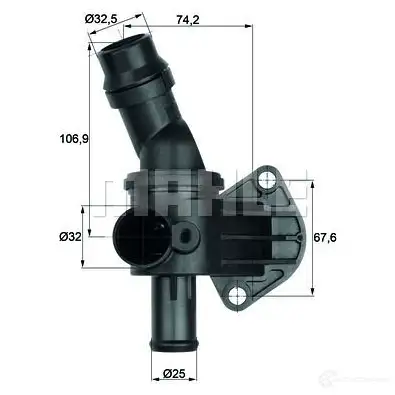 Термостат MAHLE ORIGINAL C.860.88 2360108 TI 138 88 7 0808591 - Изображение 1
