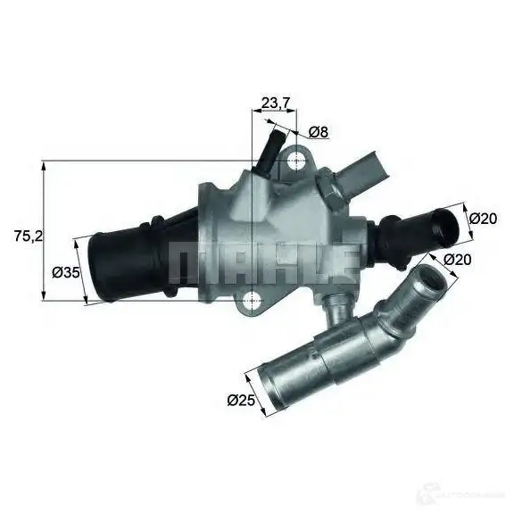 Термостат ож MAHLE ORIGINAL G.984.88 2360143 ti17588 708086 35