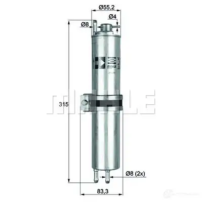 Термостат MAHLE ORIGINAL 2360249 C.468.87 708085 19 TI 64 87D - Изображение 1