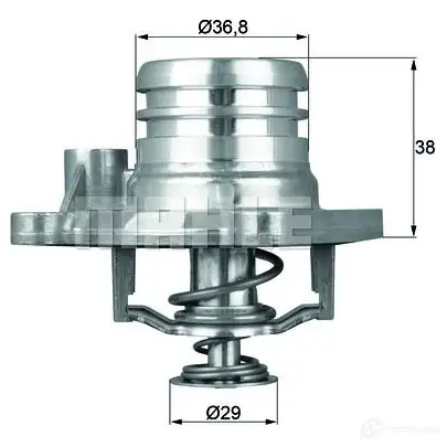 Термостат MAHLE ORIGINAL 708086 04 2360114 TI 145 88 G.1032.88 - Изображение 1