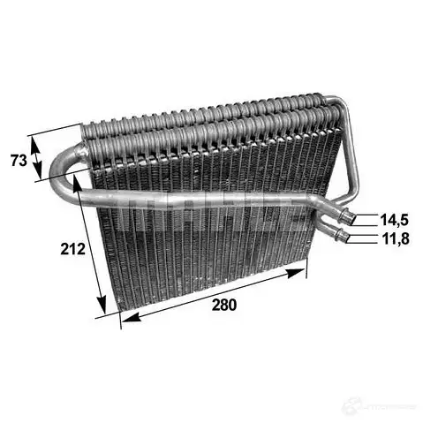 Испаритель кондиционера, радиатор печки MAHLE ORIGINAL VKTN6 8J AE 47 000S 1437635315