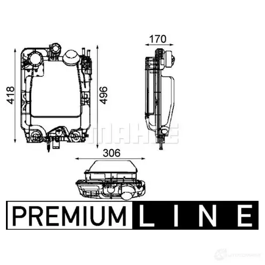 Расширительный бачок MAHLE ORIGINAL DE23 OJ0 CRT 44 000P 1437589163