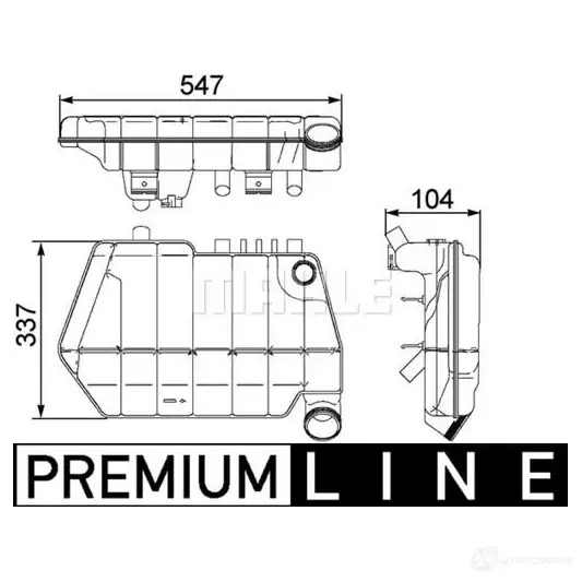 Расширительный бачок MAHLE ORIGINAL CRT 67 000P 1437589457 9Q0UK 51