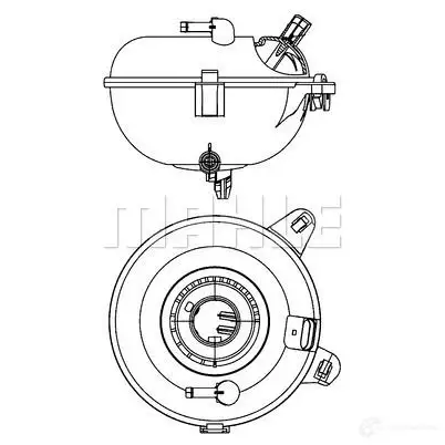 Расширительный бачок MAHLE ORIGINAL 2X CL8 1437588703 CRT 21 000S изображение 0