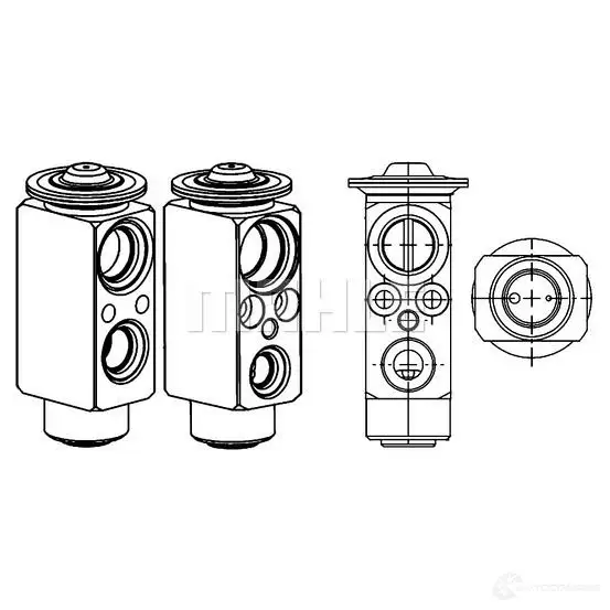 Расширительный клапан кондиционера MAHLE ORIGINAL TPX1GA T 1437602703 AVE 68 000P - Изображение 1