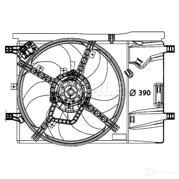 Вентилятор радиатора двигателя MAHLE ORIGINAL ACF 37 000P H8G LO 1437629725 изображение 3