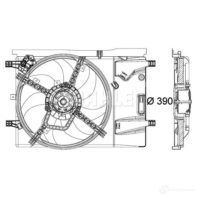 Вентилятор радиатора MAHLE ORIGINAL CFF 183 000P 1437636901 QBH 6C изображение 6