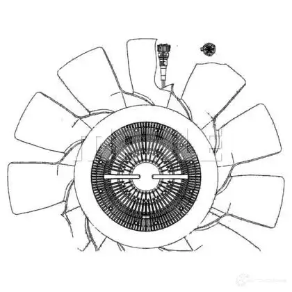 Вентилятор радиатора MAHLE ORIGINAL CFF 495 000P 1437636169 MHJHFW 8 изображение 2