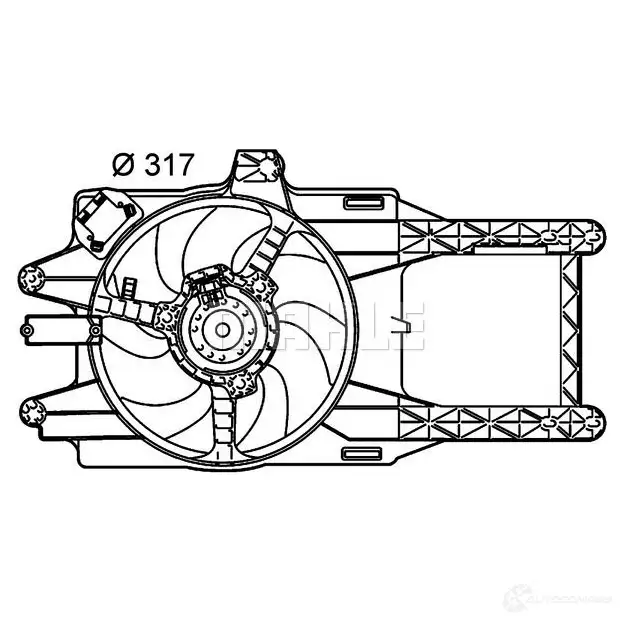Вентилятор радиатора MAHLE ORIGINAL 1437573861 B73 UYL CFF 145 000P - Изображение 1