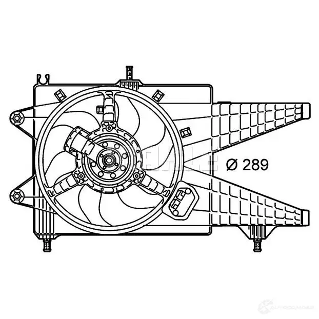 Вентилятор радиатора MAHLE ORIGINAL B9 SLNF CFF 156 000P 1437573718 - Изображение 1