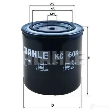 Топливный фильтр MAHLE ORIGINAL KC 604 72419 964 VSQJU 1194156296