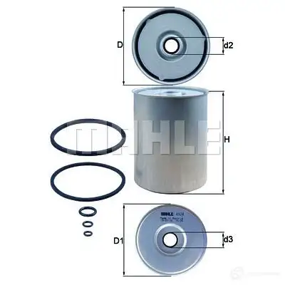 Топливный фильтр MAHLE ORIGINAL KX 24D 7764 9205 WZIHX3 2356033