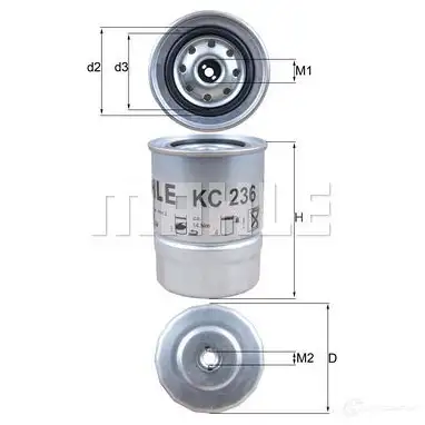Топливный фильтр MAHLE ORIGINAL 703644 49 KC 236 EUK2C 2355611