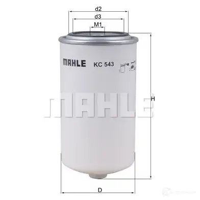 Топливный фильтр MAHLE ORIGINAL 2355663 K741Y8 7 2382212 KC 543