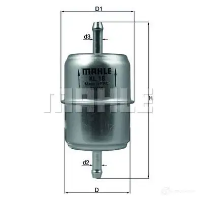 Топливный фильтр MAHLE ORIGINAL KL 18 OF 2355749 77056344 KL 18