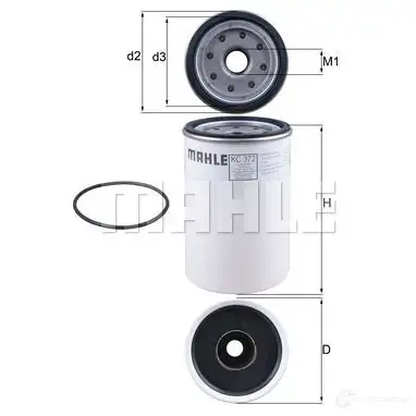 Топливный фильтр MAHLE ORIGINAL 9QNK1G KC 372D 2355632 703853 52