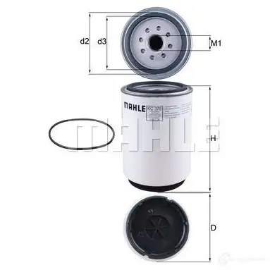Топливный фильтр MAHLE ORIGINAL KC 378D P4S6LS 2355638 70385 365 изображение 0