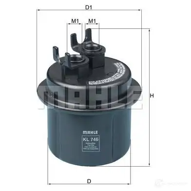 Топливный фильтр MAHLE ORIGINAL 99C7U 705 11322 2355937 kl746
