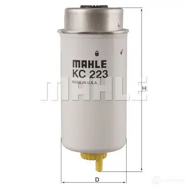 Топливный фильтр MAHLE ORIGINAL KC 223 C9JYLL 2355608 7034 1760 изображение 4