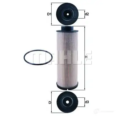 Топливный фильтр MAHLE ORIGINAL 2356097 KX 73/1D 78438079 KX 73/1D ECO изображение 0