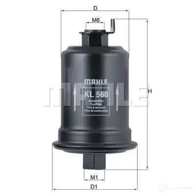 Топливный фильтр MAHLE ORIGINAL KL 560 FFMAOE 703527 80 2355892