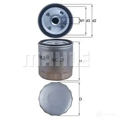 Топливный фильтр MAHLE ORIGINAL 2355595 KC 20 777 31052 LYYFF изображение 0