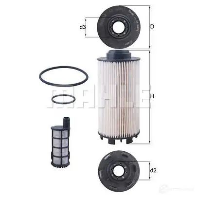 Топливный фильтр MAHLE ORIGINAL KX 403/1KIT 1437627675 624 DMQ