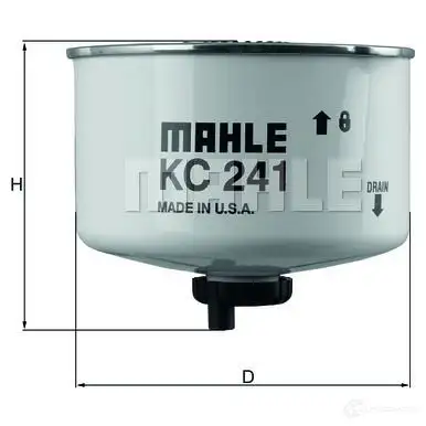 Топливный фильтр MAHLE ORIGINAL 2355615 226T6B 7035364 9 KC 241D изображение 1