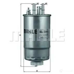 Топливный фильтр MAHLE ORIGINAL RYPNKWU 7036615 6 KL 566 2355896