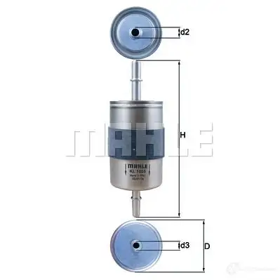 Топливный фильтр MAHLE ORIGINAL B3HGX2A KL 1055 1194156330 7244 7755