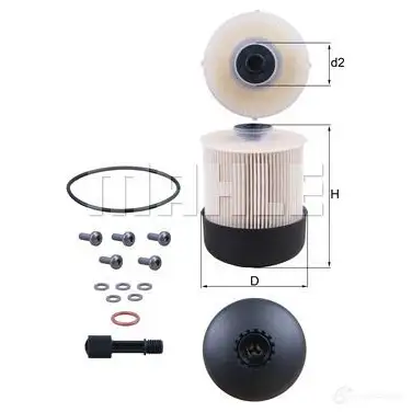 Топливный фильтр MAHLE ORIGINAL 72 376387 KX 338/28D 2356052 KF84/28 изображение 4