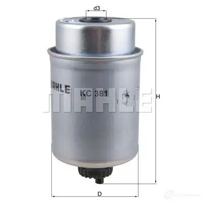 Топливный фильтр MAHLE ORIGINAL 2355641 7EFSC 72 408554 KC 381