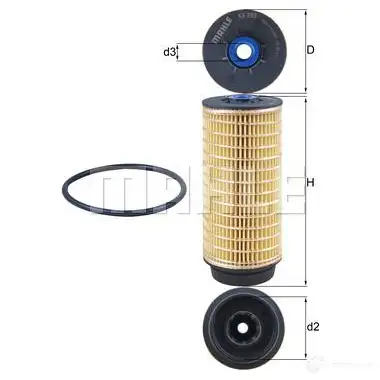 Топливный фильтр MAHLE ORIGINAL KX 399D 72375489 2356070 KX 399D ECO