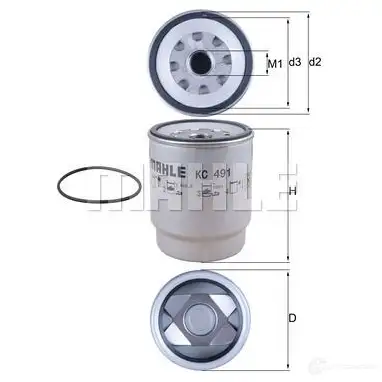 Топливный фильтр MAHLE ORIGINAL 2355654 KC 491D 723442 32 4D8Z6C2 изображение 0