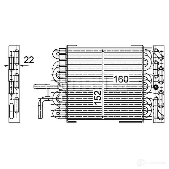 Топливный радиатор MAHLE ORIGINAL O29 DY 1437627149 CK 10 000P - Изображение 1