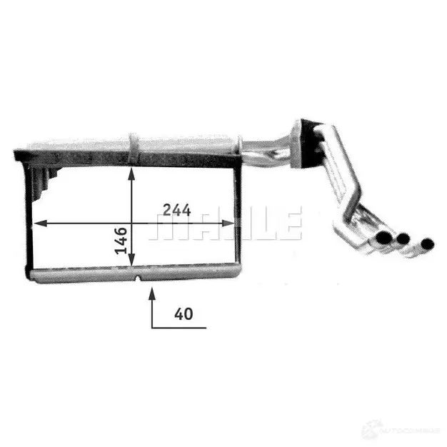 Радиатор печки, теплообменник MAHLE ORIGINAL G XDLN77 AH 137 000P 1437579546 - Изображение 1