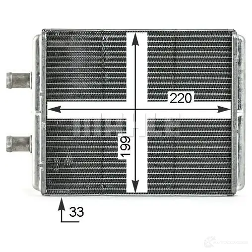 Радиатор печки, теплообменник MAHLE ORIGINAL AH 4 000P 1437580340 G V7RB изображение 1
