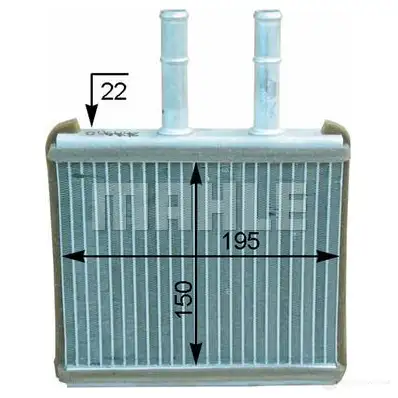 Радиатор печки, теплообменник MAHLE ORIGINAL AYRRN S AH 206 000P 1437579736 изображение 0