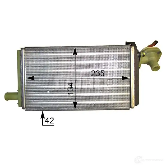 Радиатор печки, теплообменник MAHLE ORIGINAL AH 89 000P OM GDHI 1437578927 - Изображение 1